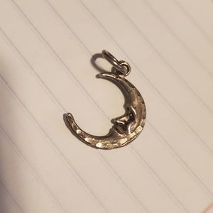 Vintage Sterling Silver Moon Charm/Pendant